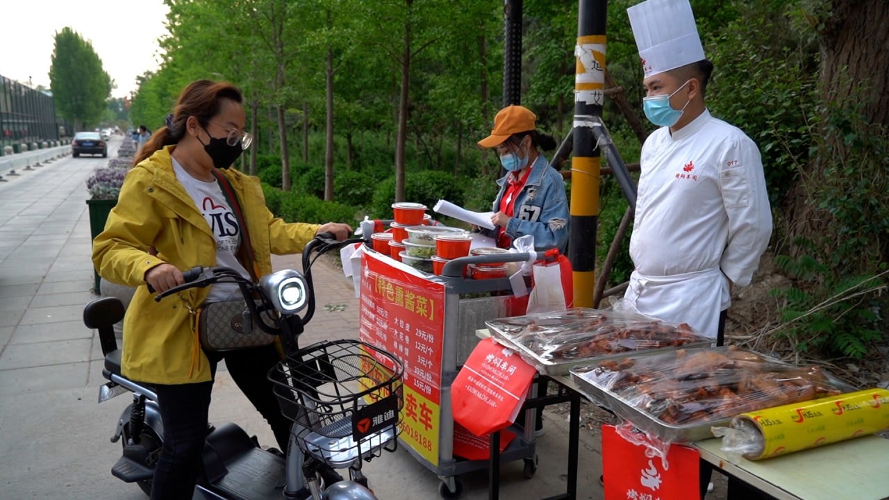 Restaurants set up near residential compounds as Beijing's Covid restrictions ban dine-in service